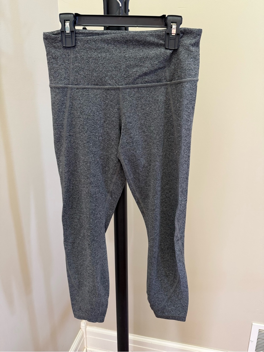 Athleta Dark Gray Heathered High-Rise Performance Leggings